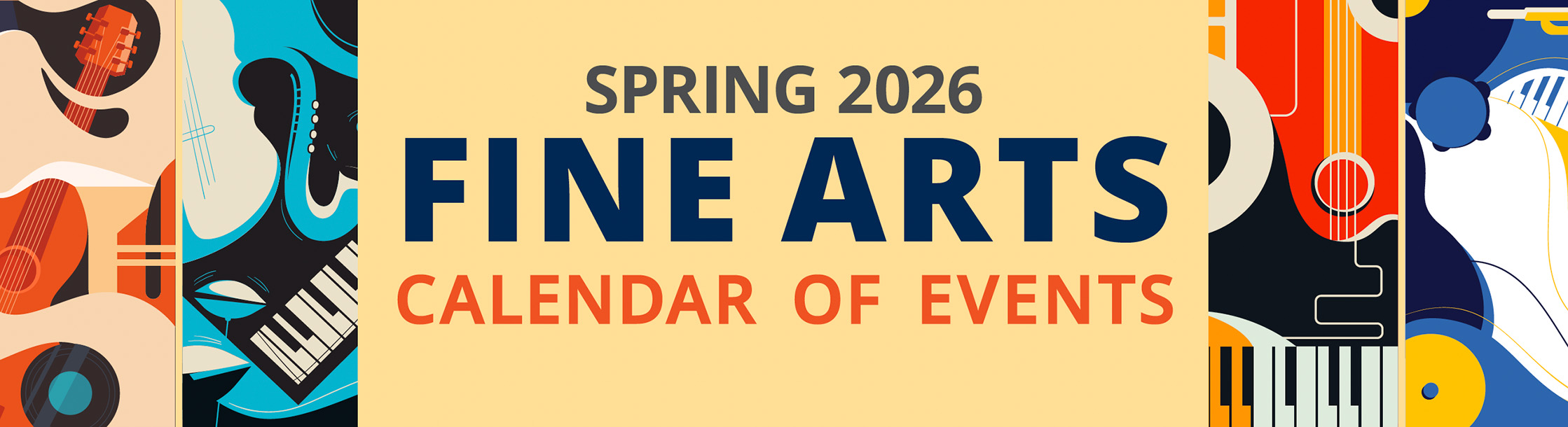 Spring 2026 Fine Arts calendar of events