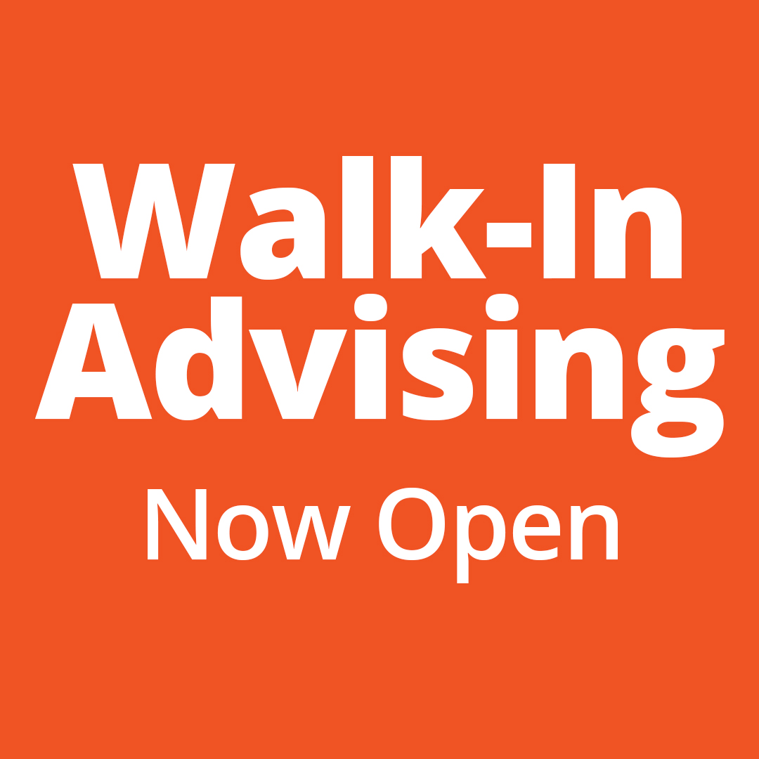 Walk-In Advising now open