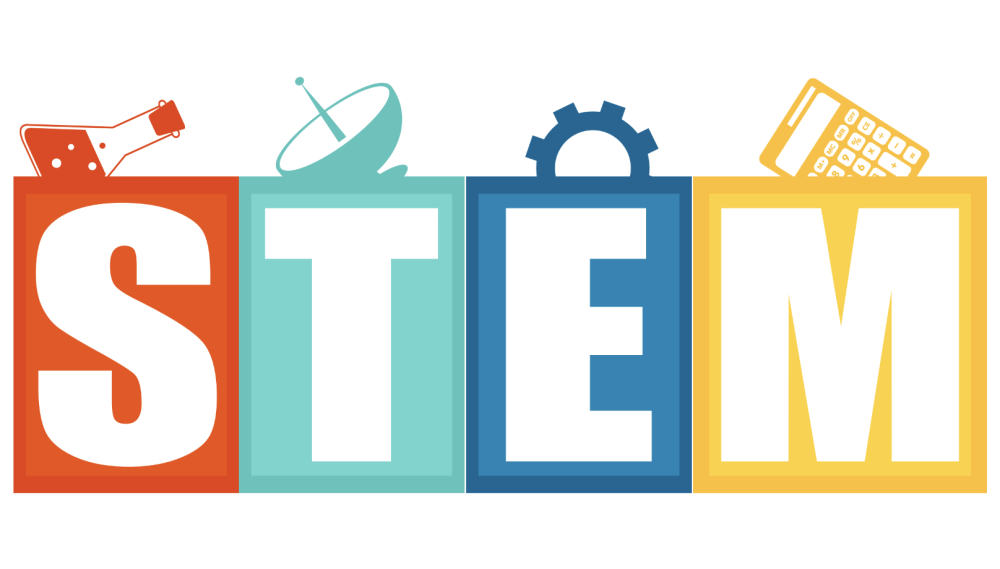 STEM logo in four colors