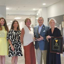 Left to right, Tom White, Rachel Hargis, Dr. Kim McCormick, Rachel Harris, Jim Coleman, Liz Ahmed, Dr. Rebecca Ashford 