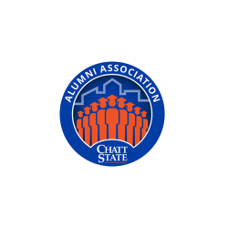 A badge that reads "Alumni Association, ChattState." A badge that reads "Alumni Association, ChattState."
