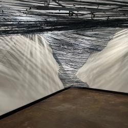 Pictured: An art installation titled “Beyond Indigo” by Jennifer “Baggs” McKelvey. Pictured: An art installation titled “Beyond Indigo” by Jennifer “Baggs” McKelvey.