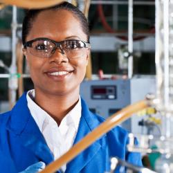 women working in chemical plant