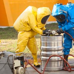 hazardous waste workers