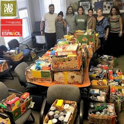 spanish club la paz food drive