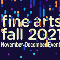 fine arts events on colorful background