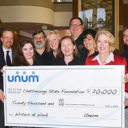 unum donation for writers at work