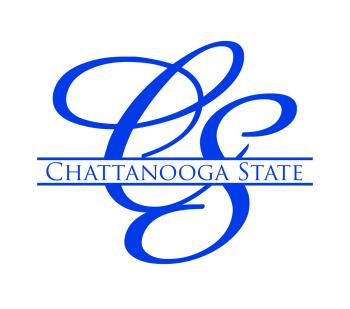 Chattanooga State Script Logo Blue