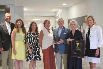 Left to right, Tom White, Rachel Hargis, Dr. Kim McCormick, Rachel Harris, Jim Coleman, Liz Ahmed, Dr. Rebecca Ashford Left to right, Tom White, Rachel Hargis, Dr. Kim McCormick, Rachel Harris, Jim Coleman, Liz Ahmed, Dr. Rebecca Ashford