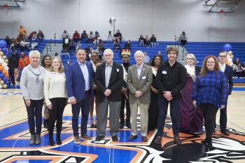ChattState alumni stand with the ChattState Homecoming Court during Homecoming on Nov. 29, 2023. ChattState alumni stand with the ChattState Homecoming Court during Homecoming on Nov. 29, 2023.