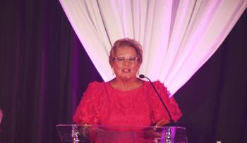 Diane Parks speaks at Dinner of Firsts 2023.