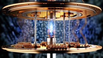 quantum computing Colorful concept image of a quantum computer.