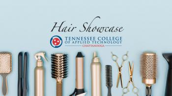 hair styling tools with a logo and words