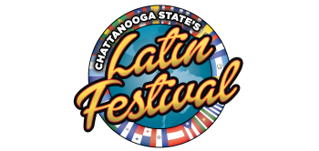ChattState's Latin Fest Chattanooga State's Latin Festival Logo. Text in a circle made up of flags from Latin Countries