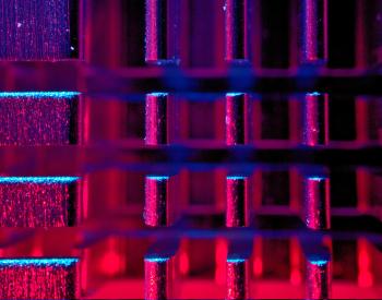 Abstract view of CPU Heat Sink. 