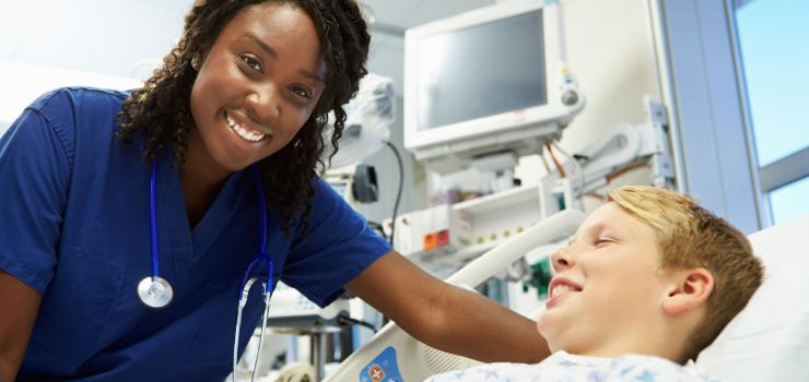 nurse and patient
